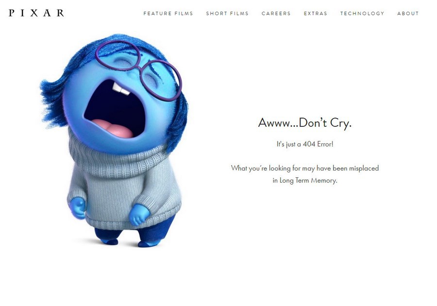 Страница 404 Pixar