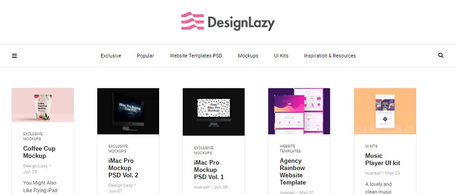 Главная сайта designlazy.com