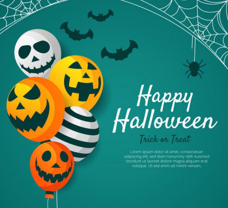 1 lovely-halloween-background-with-flat-design