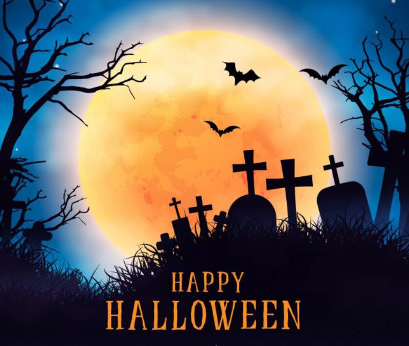 2 creepy-halloween-background-with-realistic-design