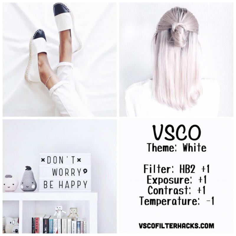 15 White Instagram Feed - VSCO Filter HB2