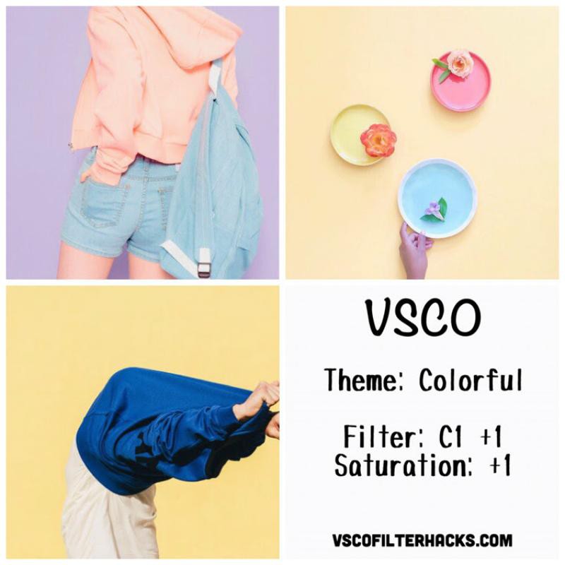 6 Colorful Instagram Feed - VSCO Filter C1