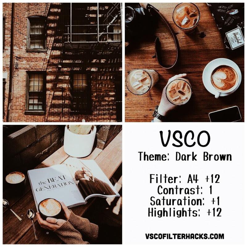 7 Dark Brown Instagram Feed - VSCO Filter A4