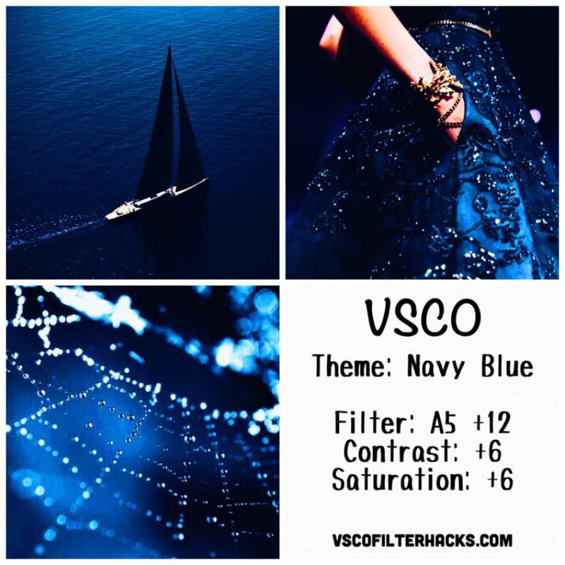 12 Navy Blue Instagram Feed - VSCO Filter A5