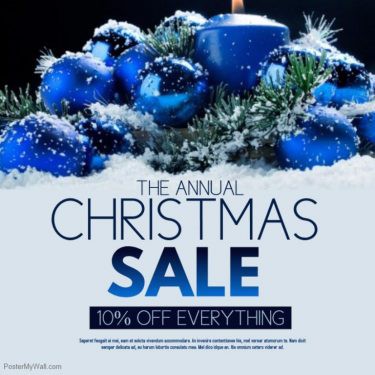 The Annual Christmas Sale Blue
